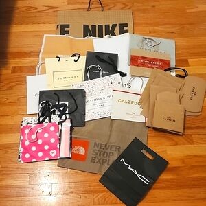 Assorted Designer Shopping Bags Collection